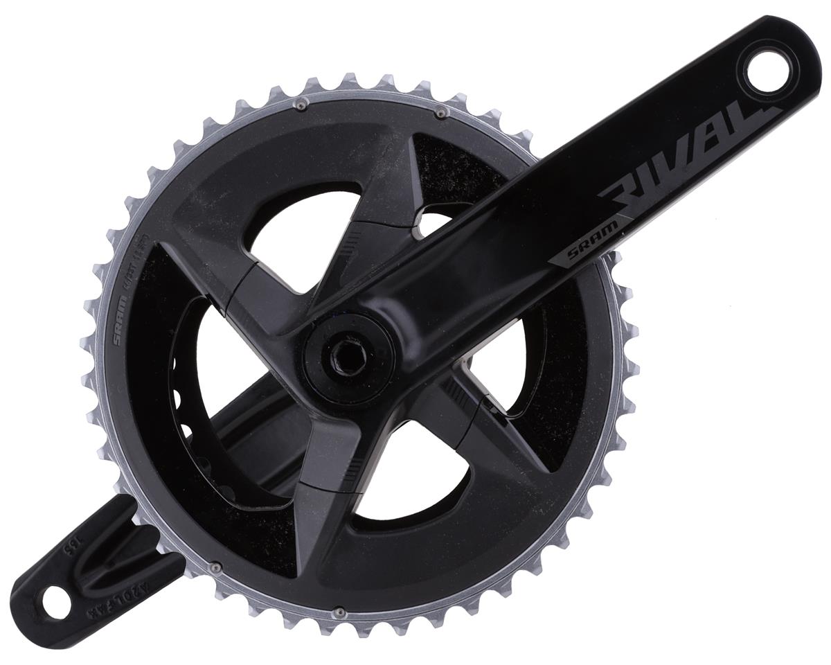 SRAM Rival AXS Crankset w/ Quarq Power Meter (Black) (2 x 12 Speed) (DUB  Spindle) (D1) (165mm) (46/33T)