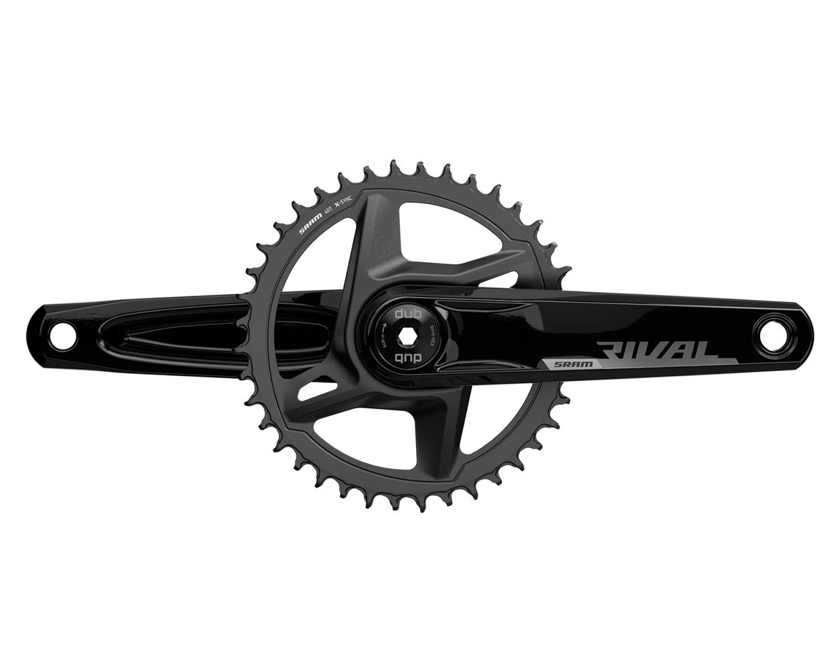 SRAM Rival 1 AXS Wide Crankset (Black) (1 x 12 Speed) (DUB Spindle