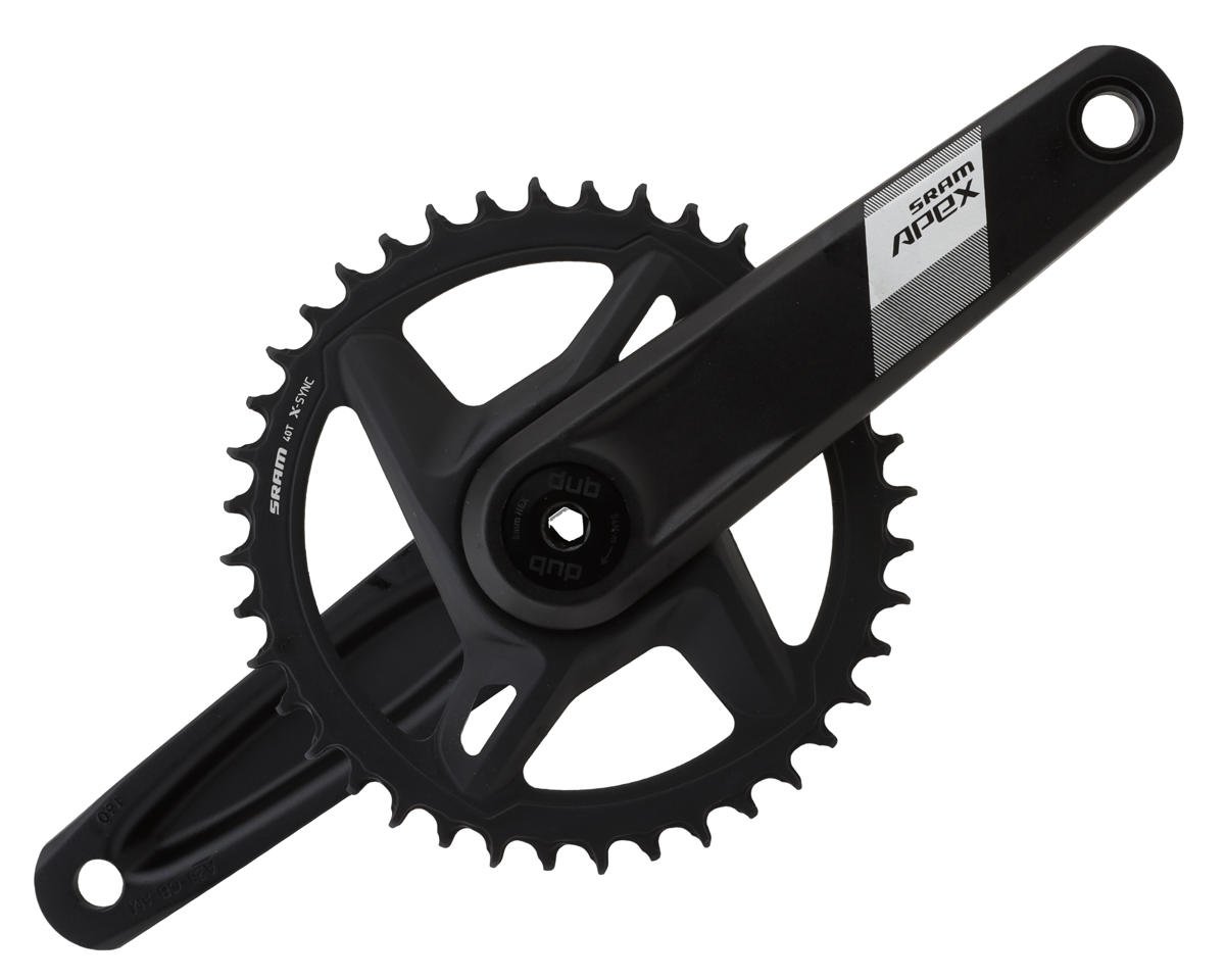 SRAM Apex 1 Wide Crankset (Black) (DUB Spindle) (40T) (160mm)