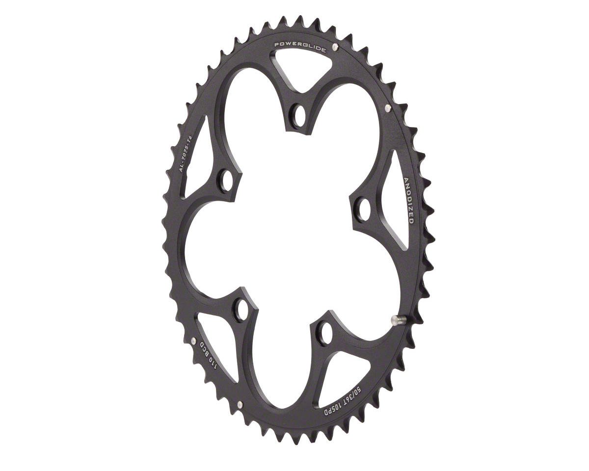 SRAM Powerglide Road Chainrings (Black) (2 x 10 Speed) (Force/Rival/Apex) (Outer) (110mm BCD | Use w
