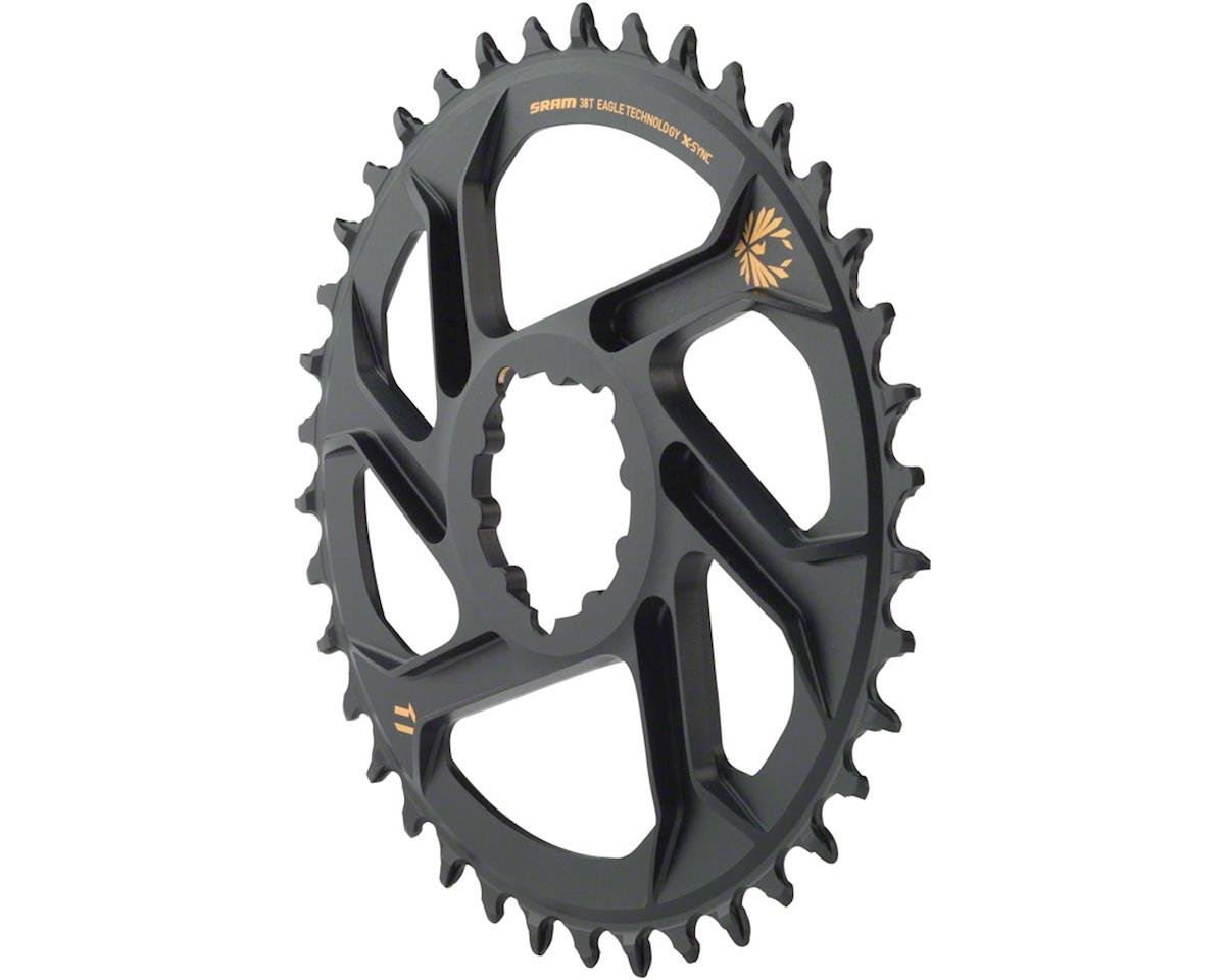 SRAM X-Sync 2 Eagle Direct Mount Chainring (Black/Gold) (1 x 10/11/12 Speed) (Single) (6mm Offset) (