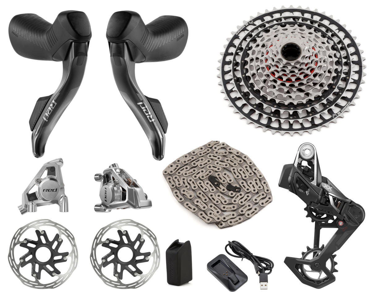 SRAM RED/XX SL Eagle AXS Transmission Mullet Groupset (Black) (1 x 12 ...