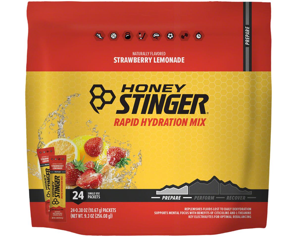 Honey Stinger Rapid Hydration Drink Mix (Strawberry Lemonade) (Prepare) (24 | 0.38oz Pack... - 11001