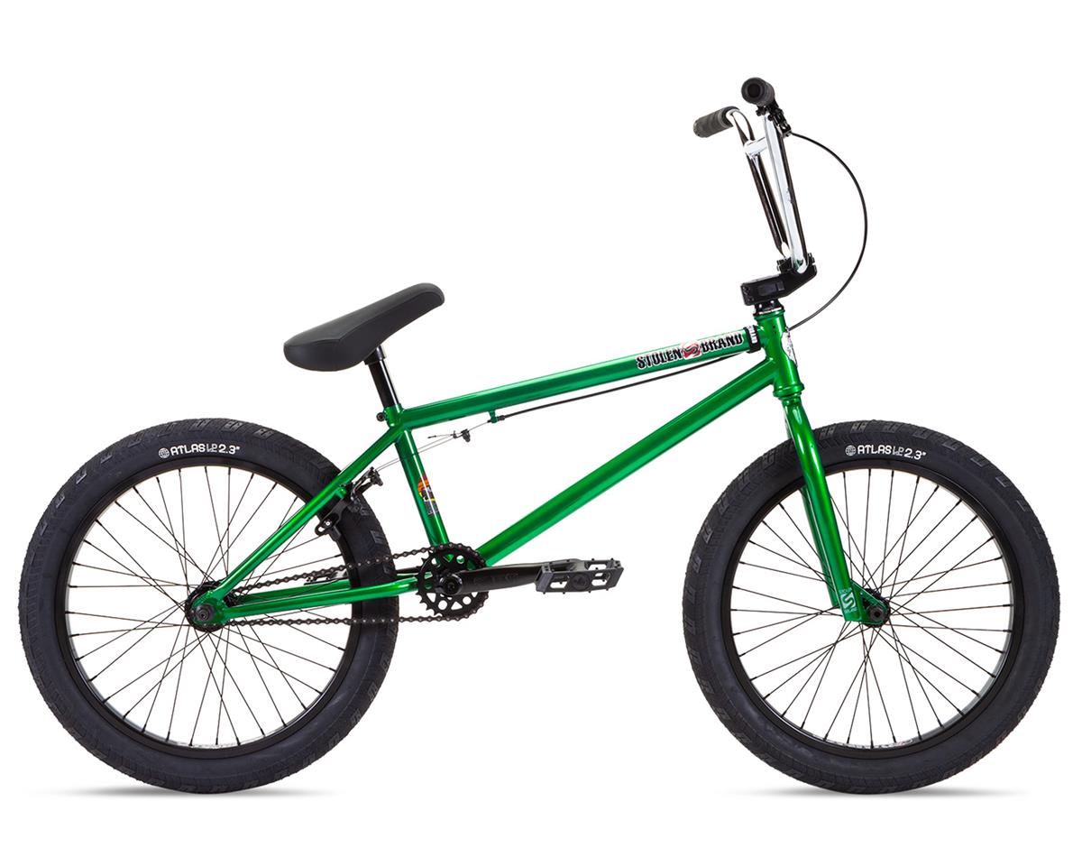 dark green bmx bike