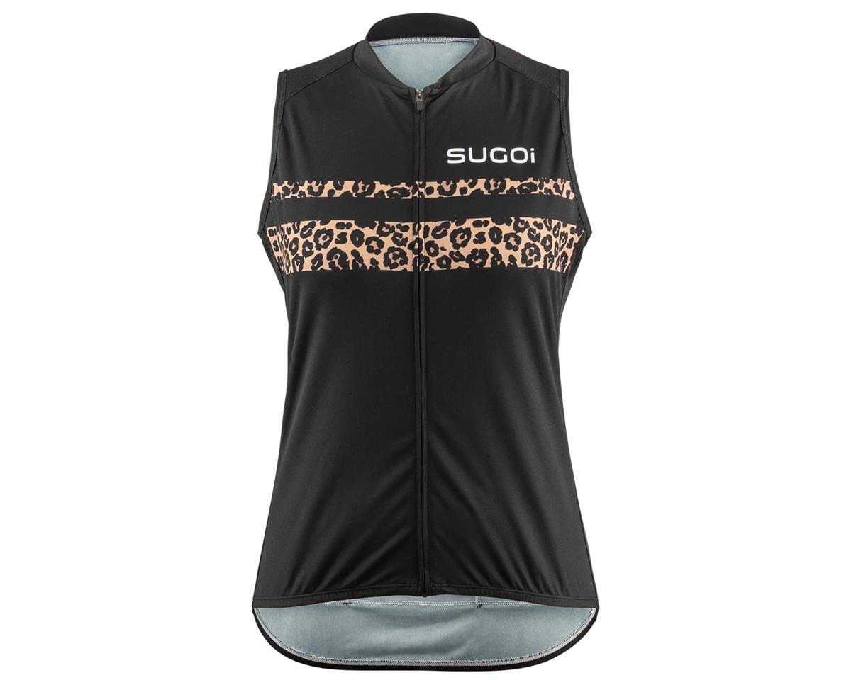Sugoi Women's Evolution Zap Sleeveless Jersey (Black Leopard) (L) - U566010F-9YF-L