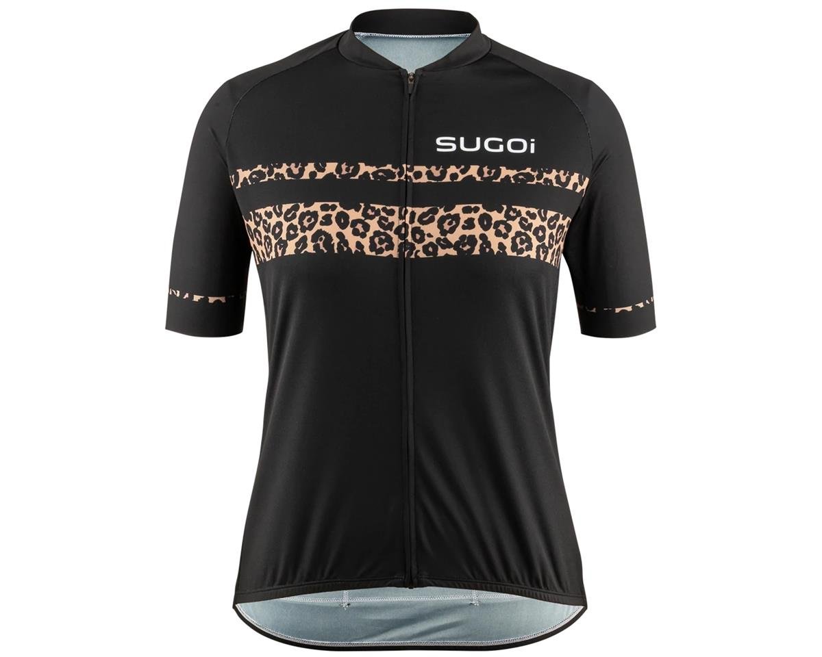 Sugoi Women's Evolution 2 Zap Jersey (Black Leopard) (M) - U576060F-9YF-M