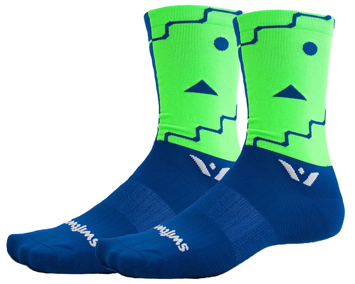 Swiftwick Vision Six Abstract Socks (Blue) (M)