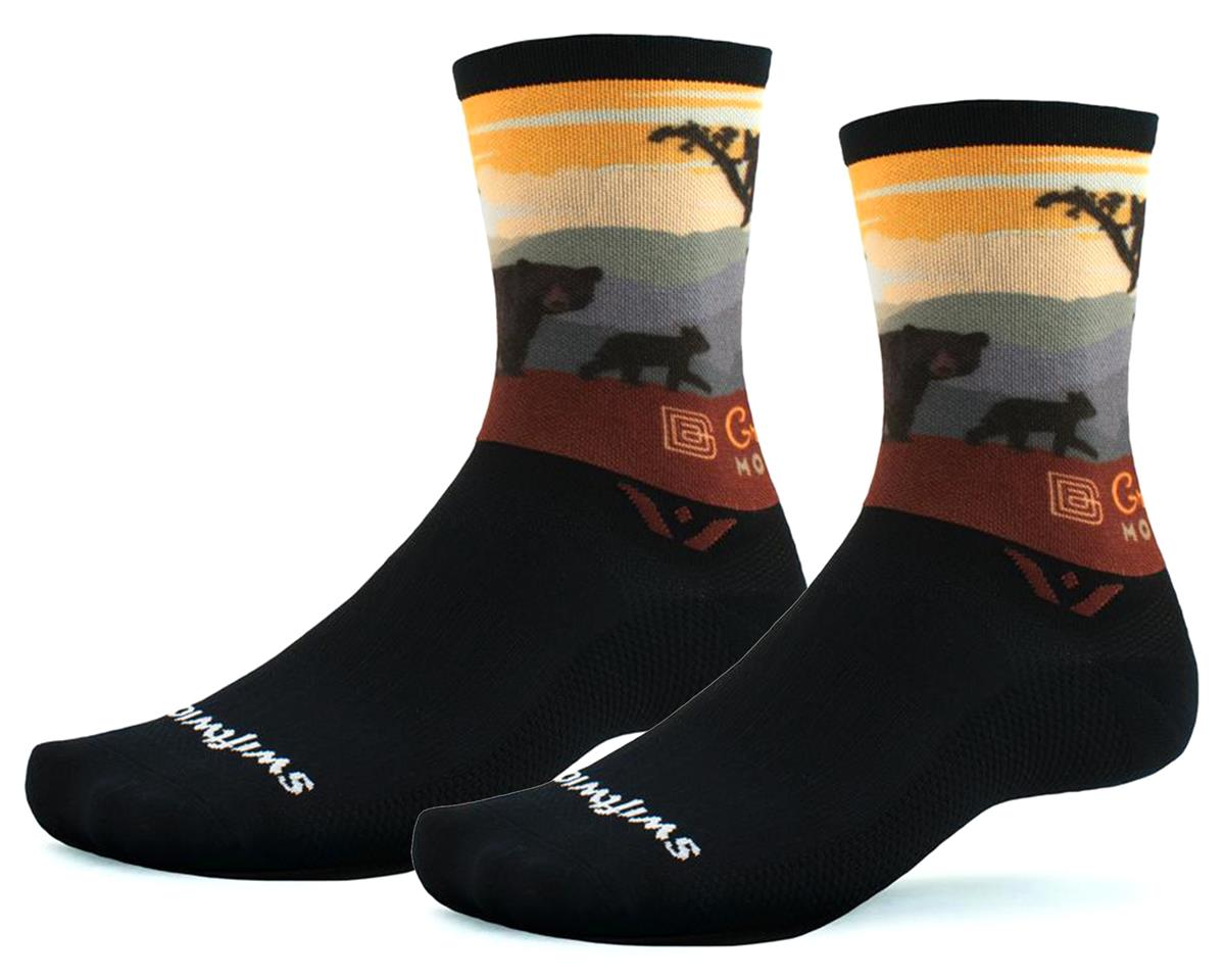 Swiftwick Vision Six Socks (Great Smoky Mountains Bears) (L)