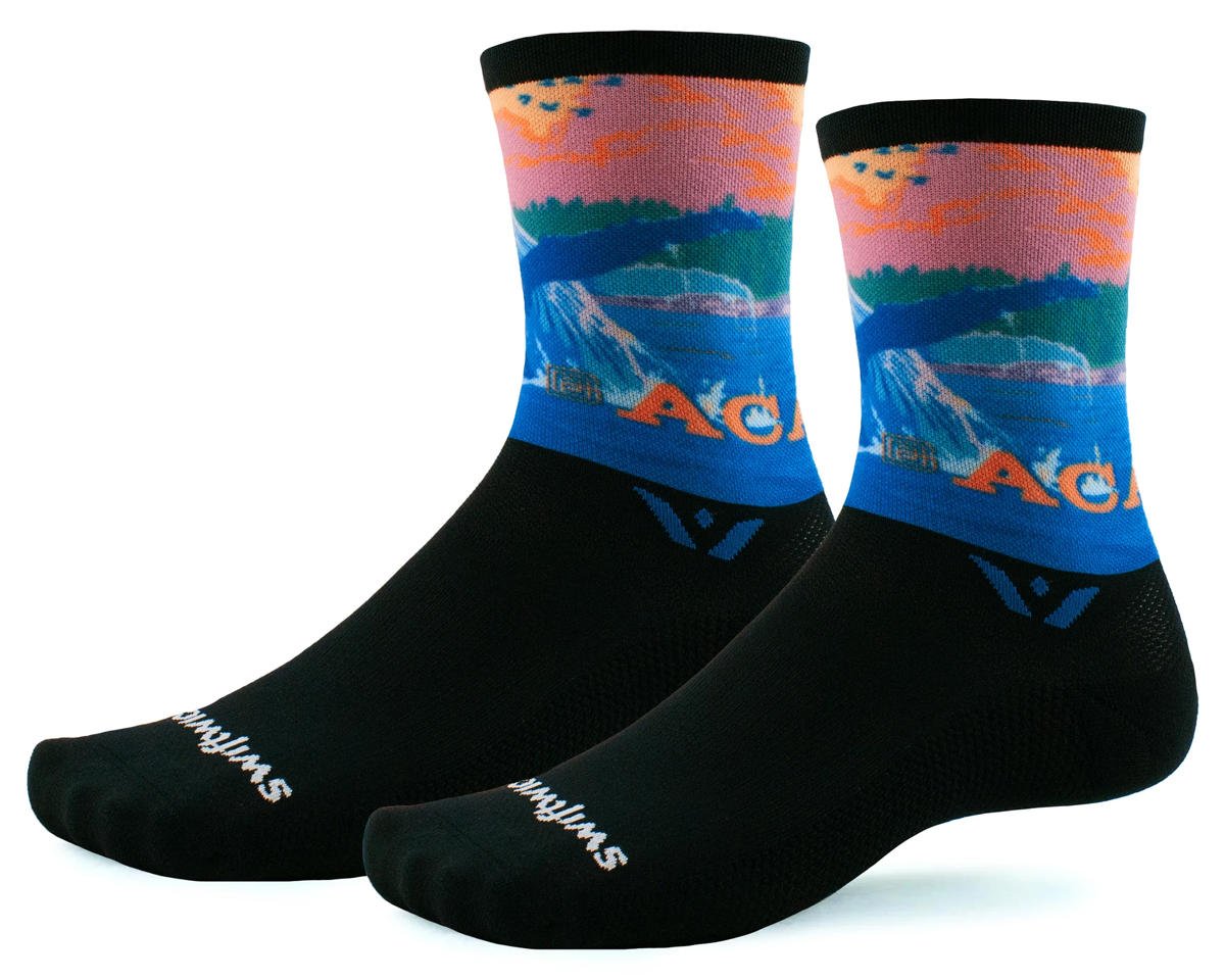 Swiftwick Vision Six Socks (Impression Acadia) (L) - 6EJE0ZZ-L