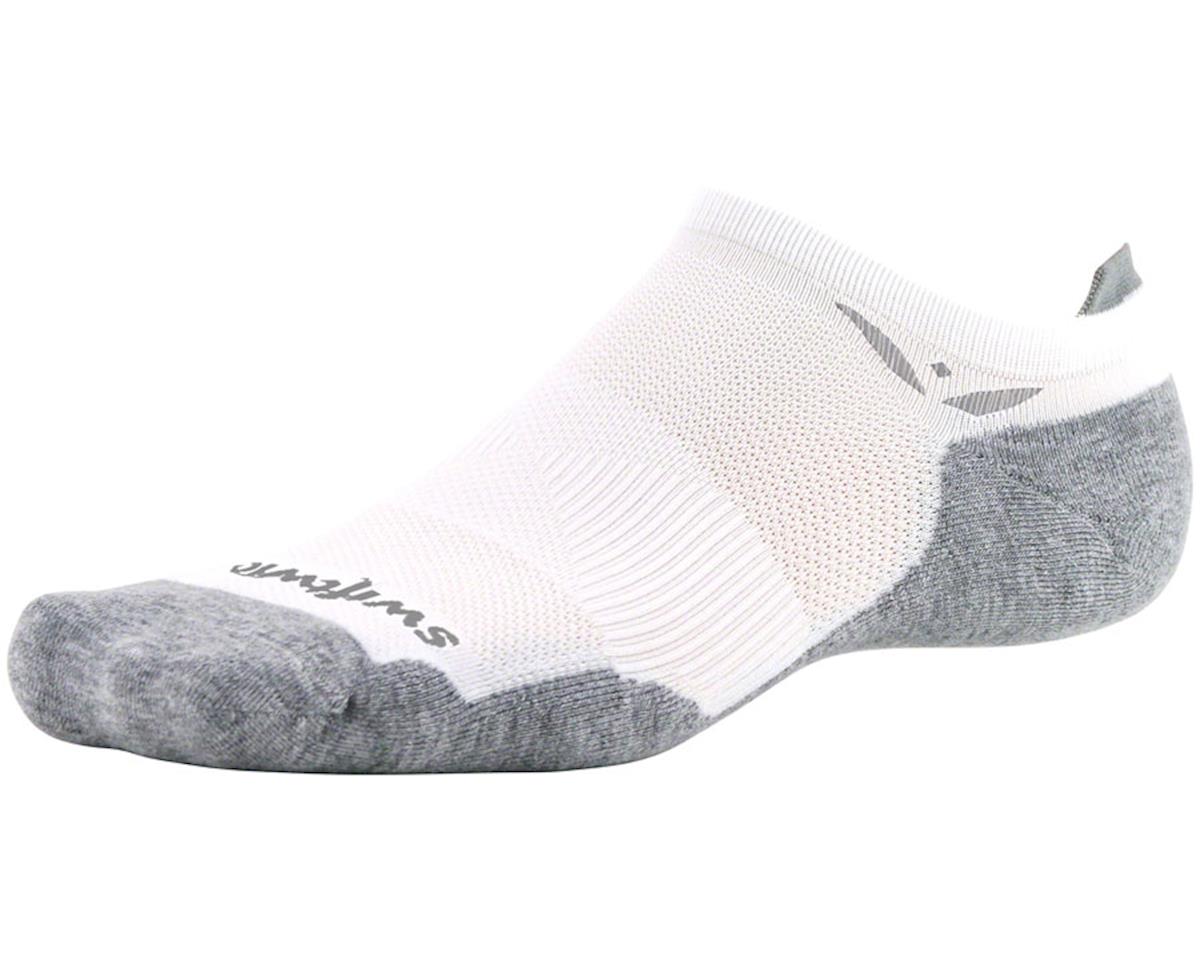 Swiftwick Maxus Zero Tab Socks (White) (L)