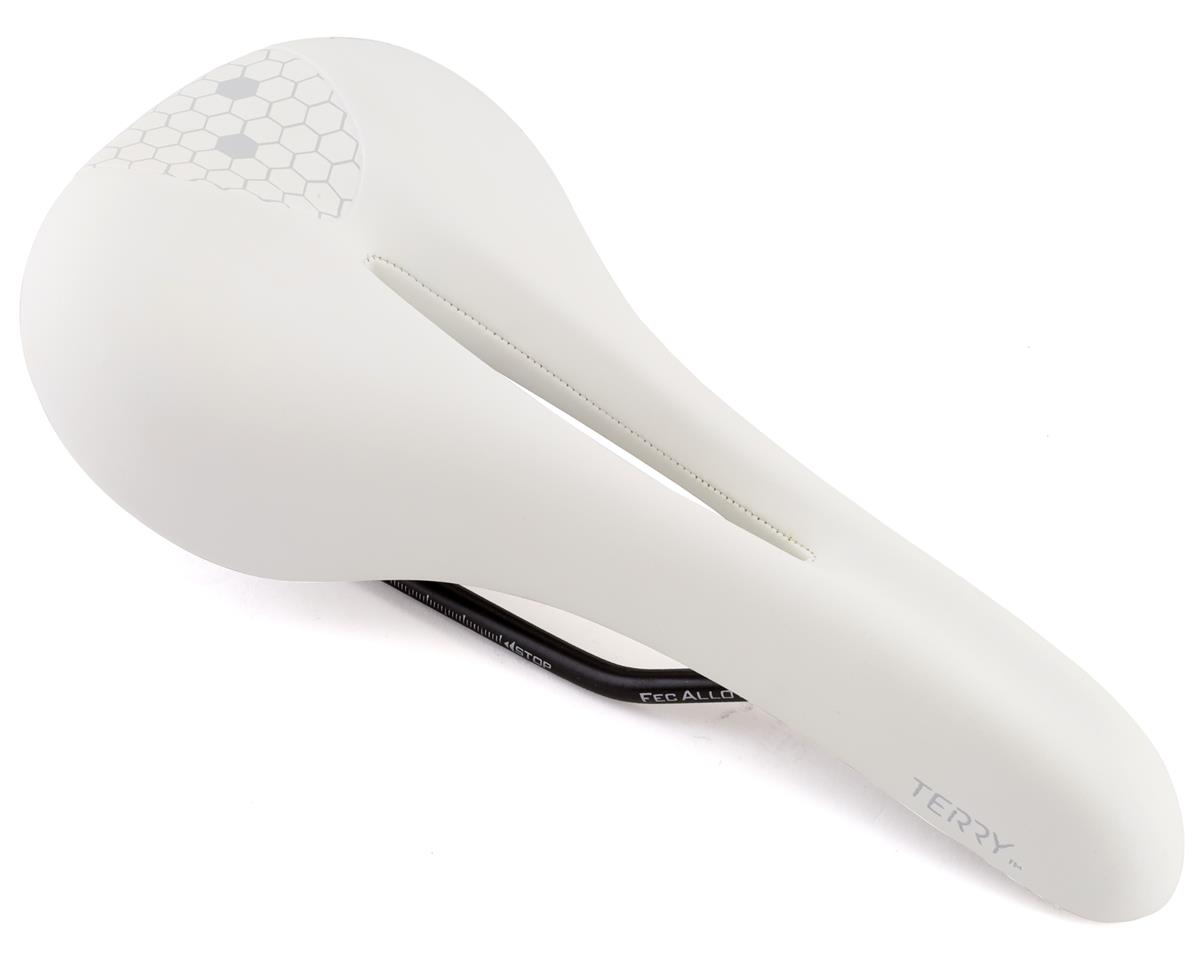 Terry Men's Fly Chromoly Saddle (White) (FeC Alloy Rails) (140mm) - 21103001