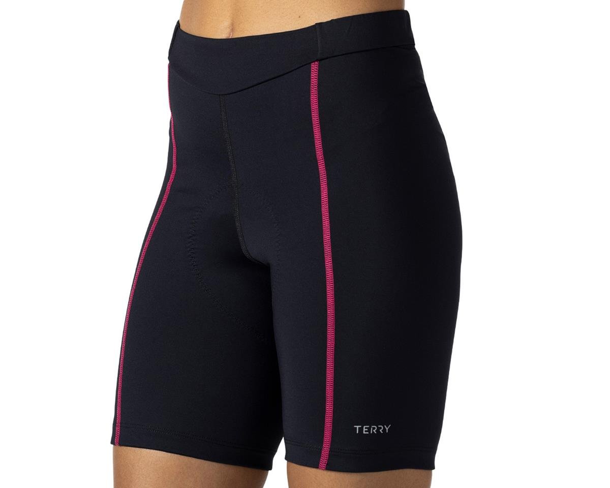 Terry Women's Bella Short (Black/Pink) (Regular Inseam) (L) - 6100104501