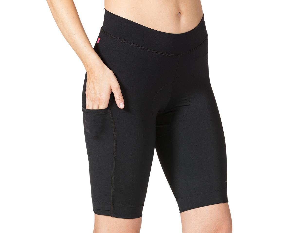 Terry Women's Bike Bermuda Shorts (Black) (2XL)