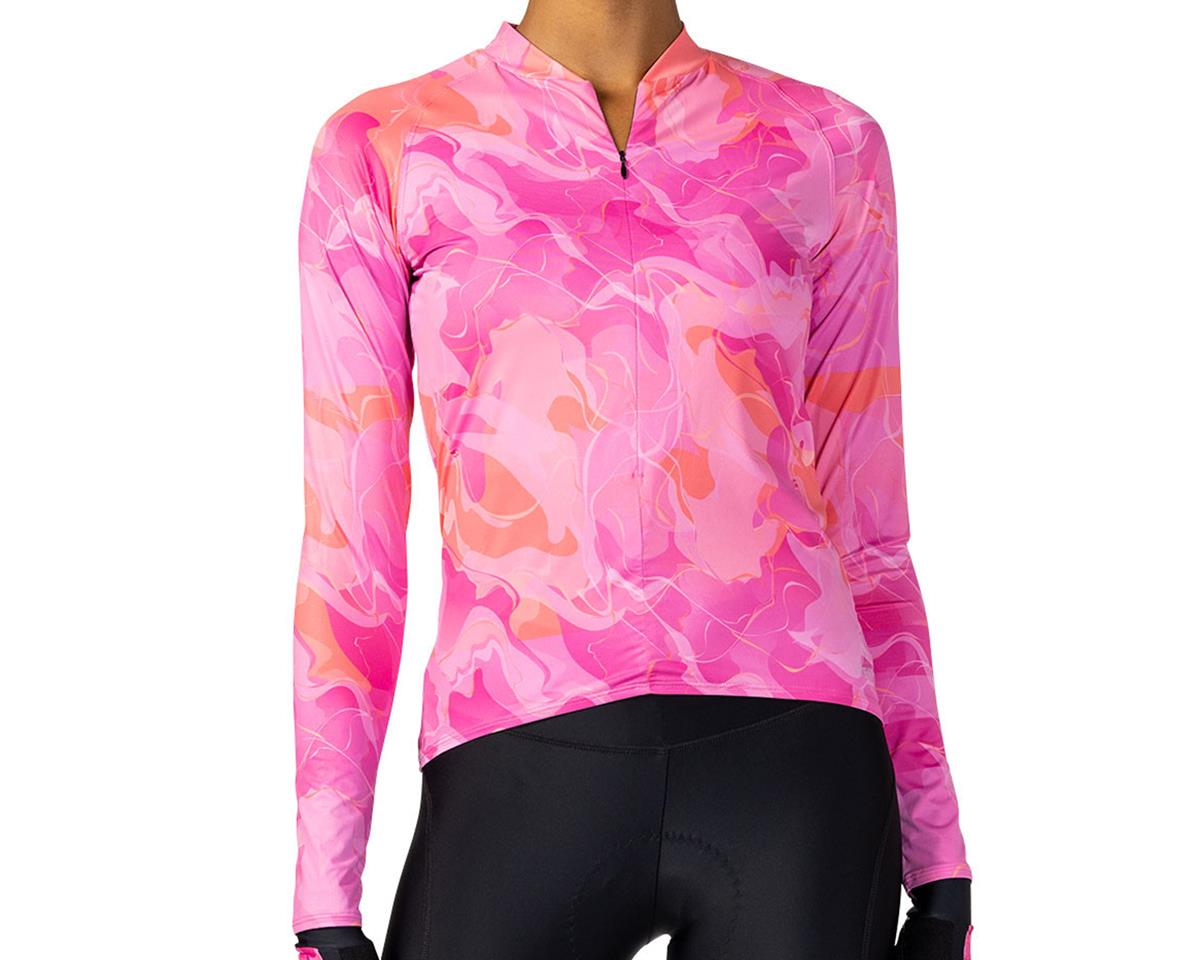 Terry Women's Soleil Long Sleeve Jersey (Marble/Coral) (XL) - 630777A5AV1