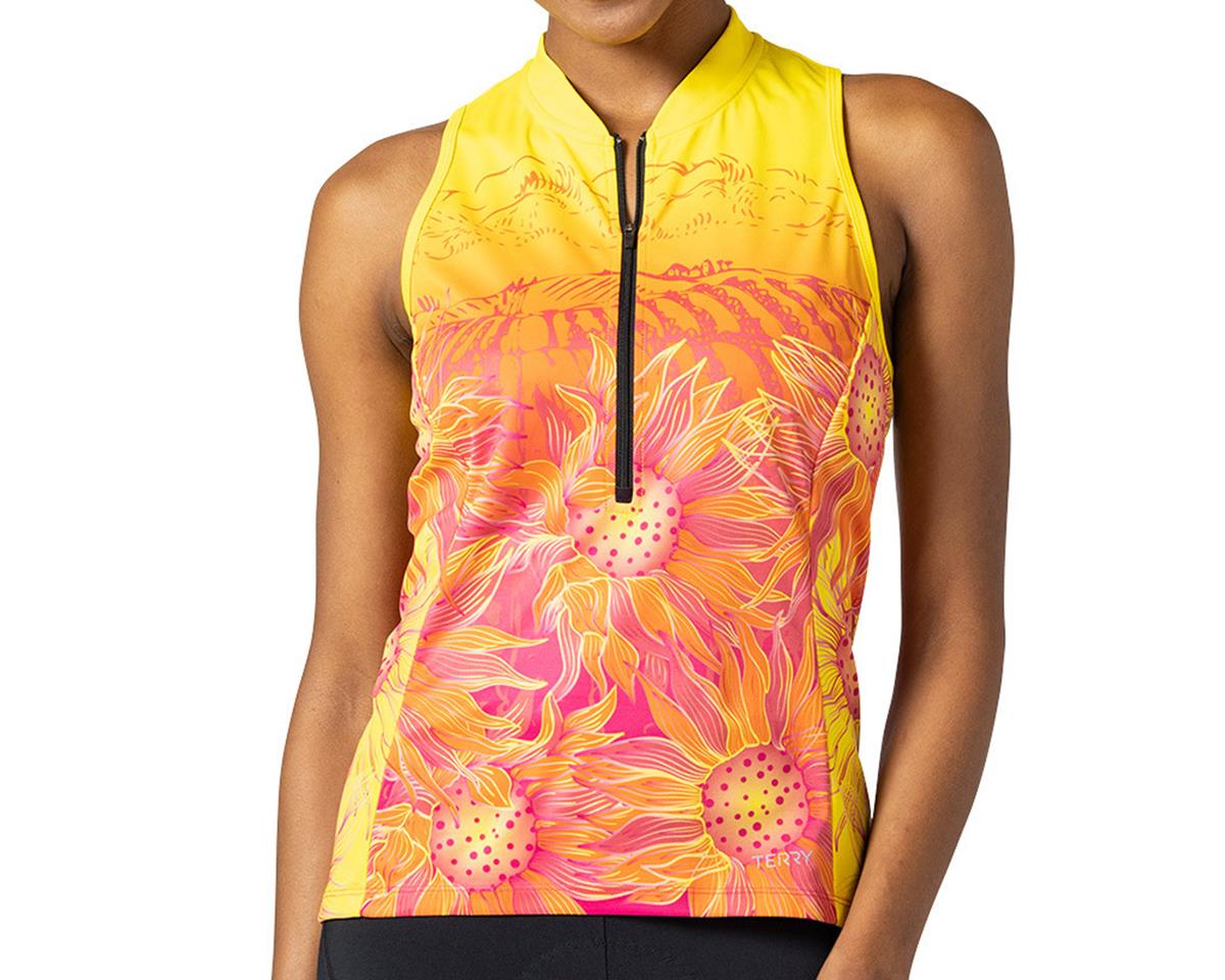 Terry Women's Sun Goddess Sleeveless Jersey (Sunflower Field) (L) - 630797A4AQ22