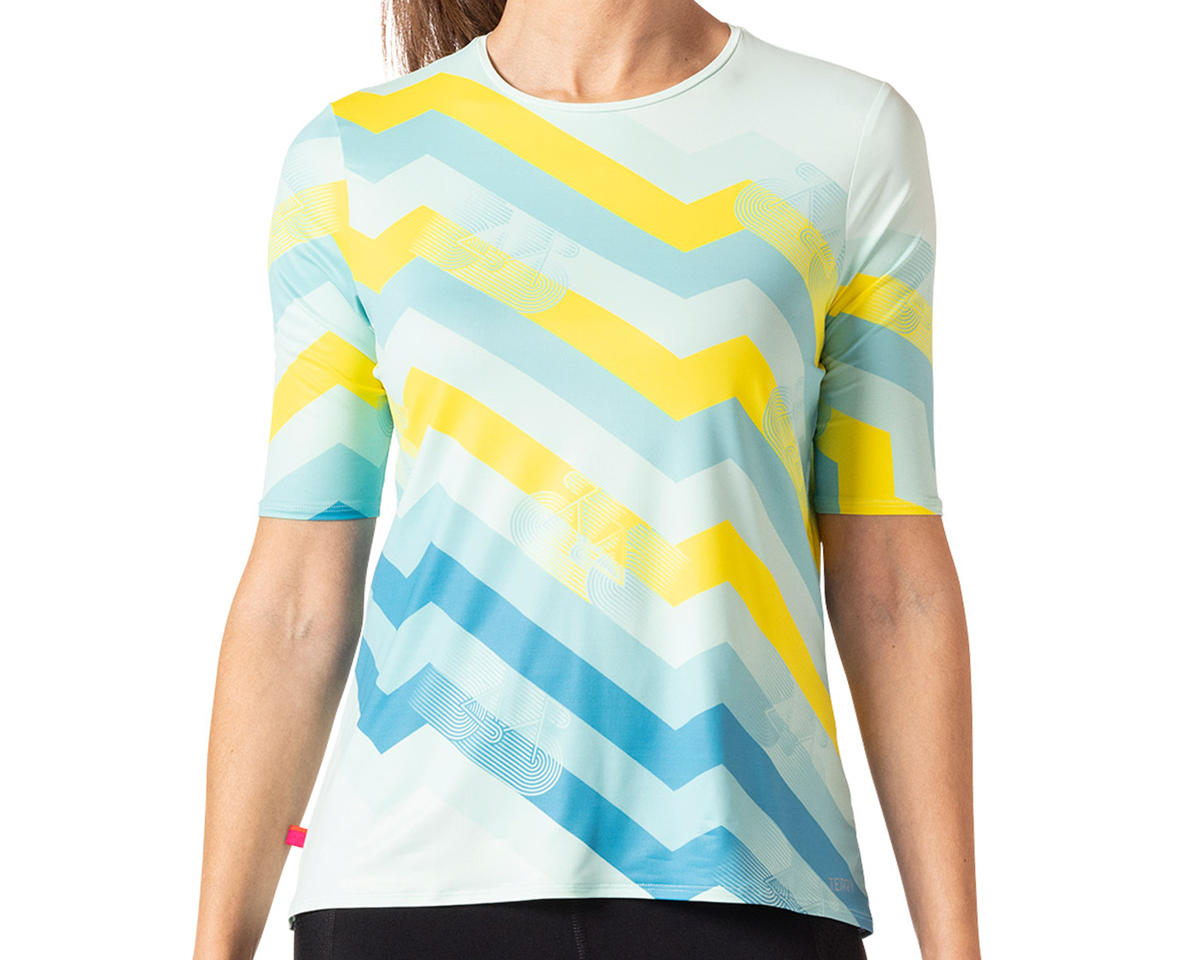 Terry Women's Soleil Flow Short Sleeve Top (Level Up Yellow) (L)