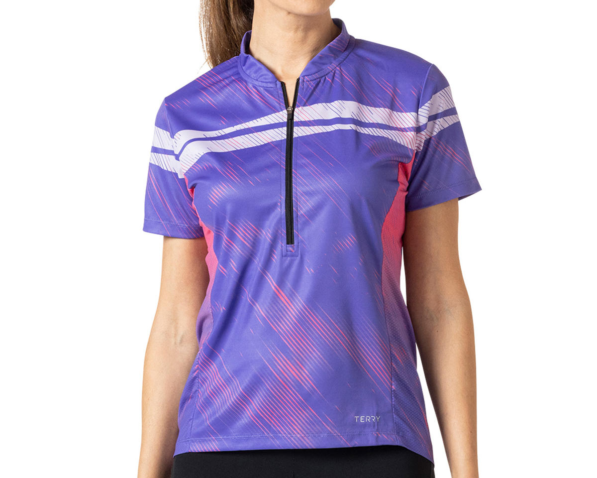 Terry Women's Breakaway Mesh Short Sleeve Jersey (Le Mans) (L) - 630832A4BY3