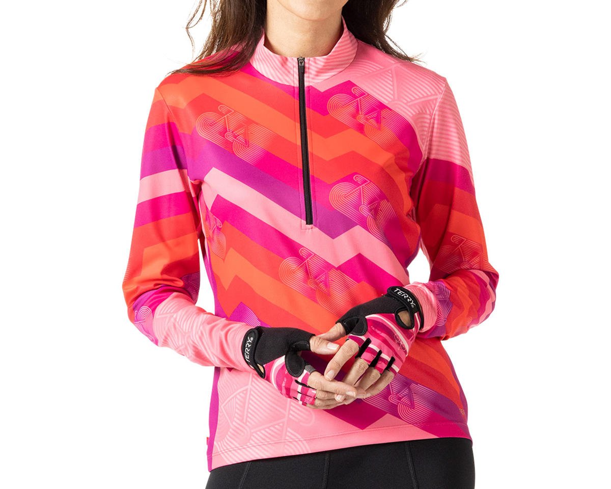 Terry Women's Sunblocker Jersey (Level Up Pink) (S) - 630842A2BZ3