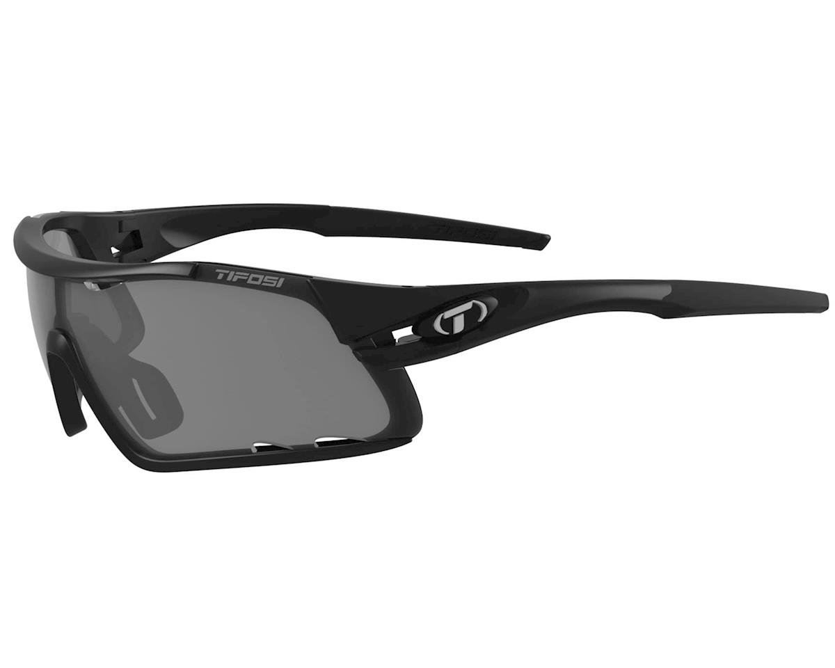 Tifosi Davos Sunglasses (Matte Black) (Smoke, AC Red & Clear Lenses) - 1460100101