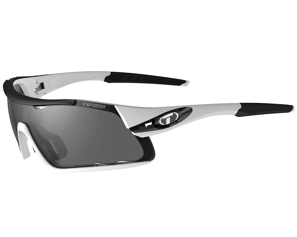 Tifosi Davos Sunglasses (White/Black) (Smoke, AC Red & Clear Lenses) - 1460104801