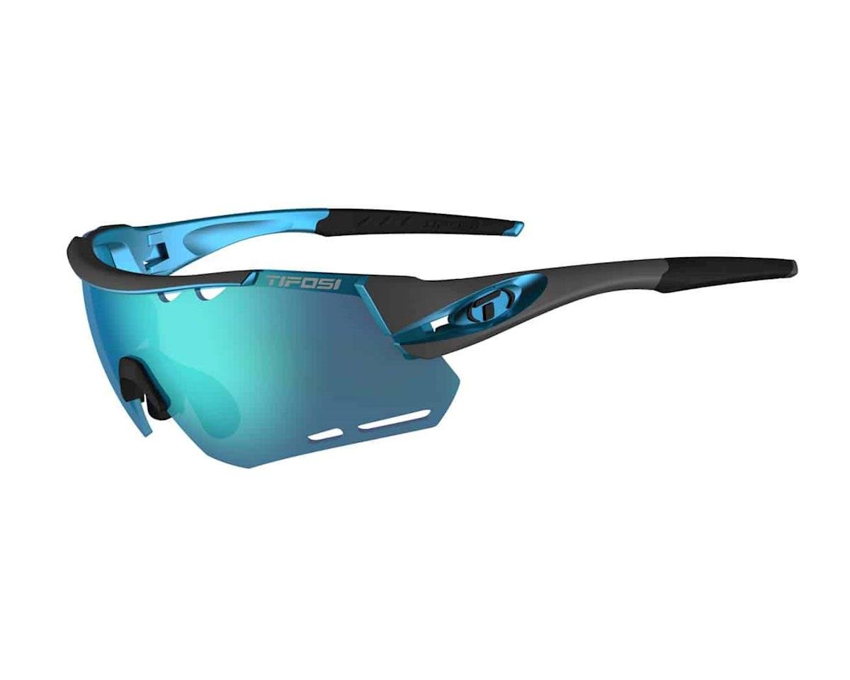 Tifosi Alliant Sunglasses (Gunmetal/Blue) (Clarion Blue, AC Red & Clear Lenses)