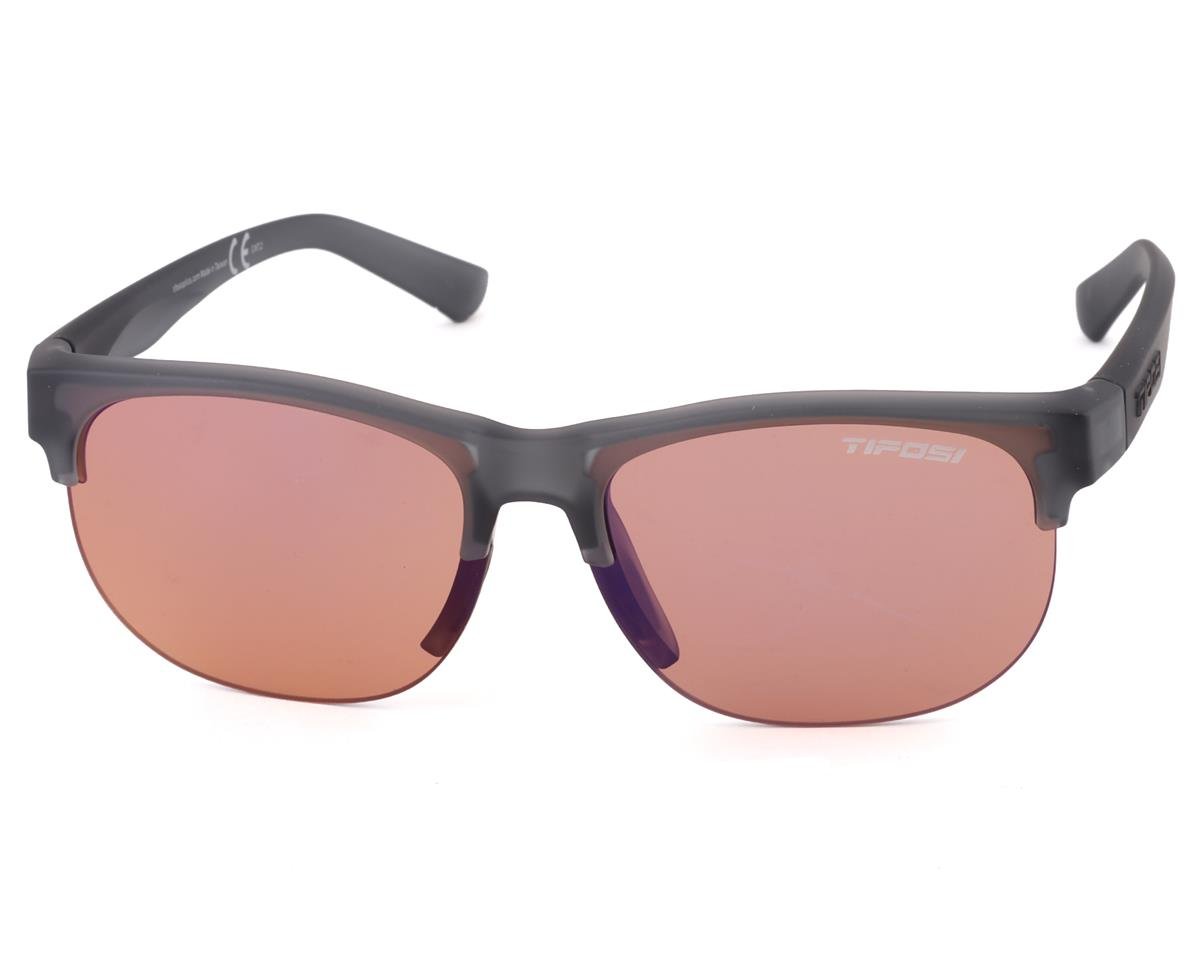 Tifosi Swank SL Sunglasses (Satin Vapor) (AC Red Lens) - 1570402872