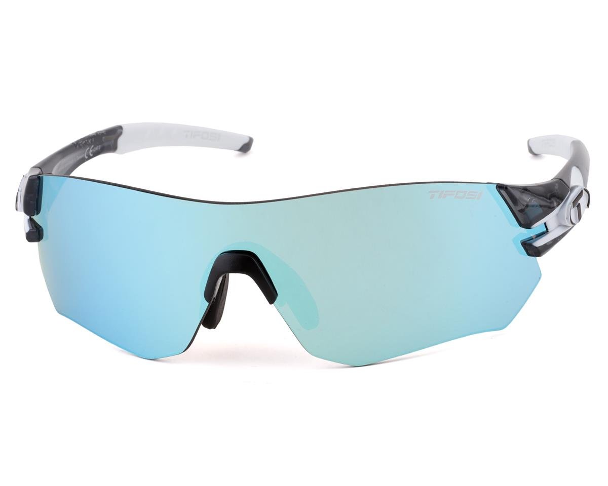 Tifosi Tsali Sunglasses (Crystal Smoke/White) (Clarion Blue, AC Red & Clear Lenses) - 1640102822