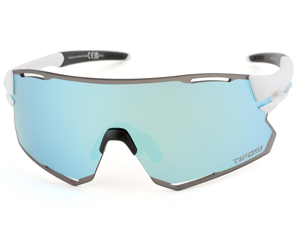 Tifosi Rail Race Sunglasses (Matte White) (Clarion Blue/Clear Lenses ...