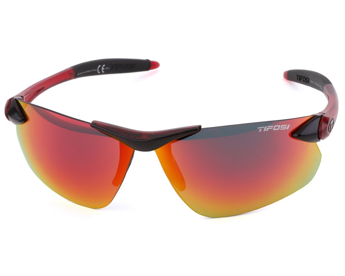 Tifosi Seek FC Sunglasses (Crystal Red) (Smoke Red Lens) - 190409878