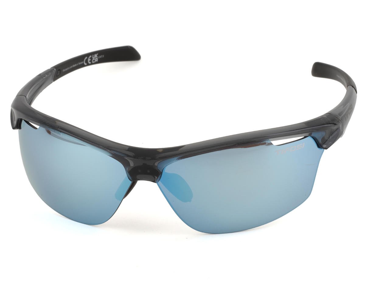 Tifosi Intense Sunglasses (Crystal Smoke) (Smoke Bright Blue Lens) - 8740402881