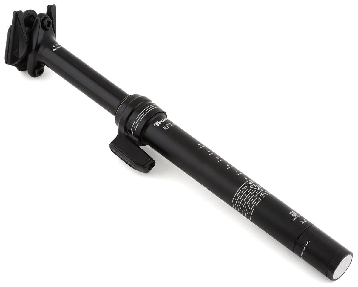 TranzX Kitsuma Dropper Seatpost (Black) (27.2mm) (341mm) (90mm) (External Routing) (Lever Not Includ