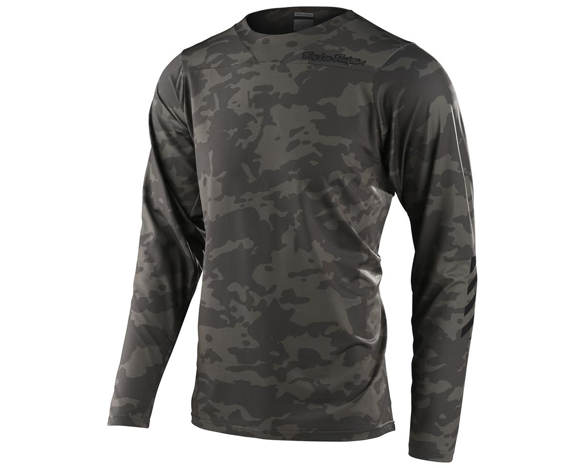 Troy Lee Designs Skyline Long Sleeve Chill Jersey (Camo Green) (2XL) - 353249006