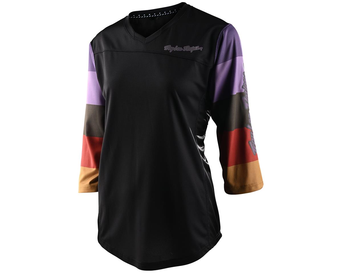 Troy Lee Designs Women's Mischief 3/4 Sleeve Jersey (Rugby Black) (S) - 359527002