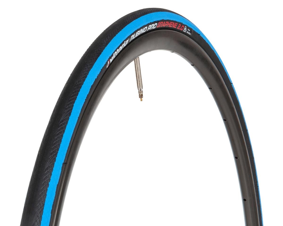 Vittoria Rubino Pro Tube-Type Road Tire (Black/Blue) (700c) (25mm) (Folding) (G2.0)