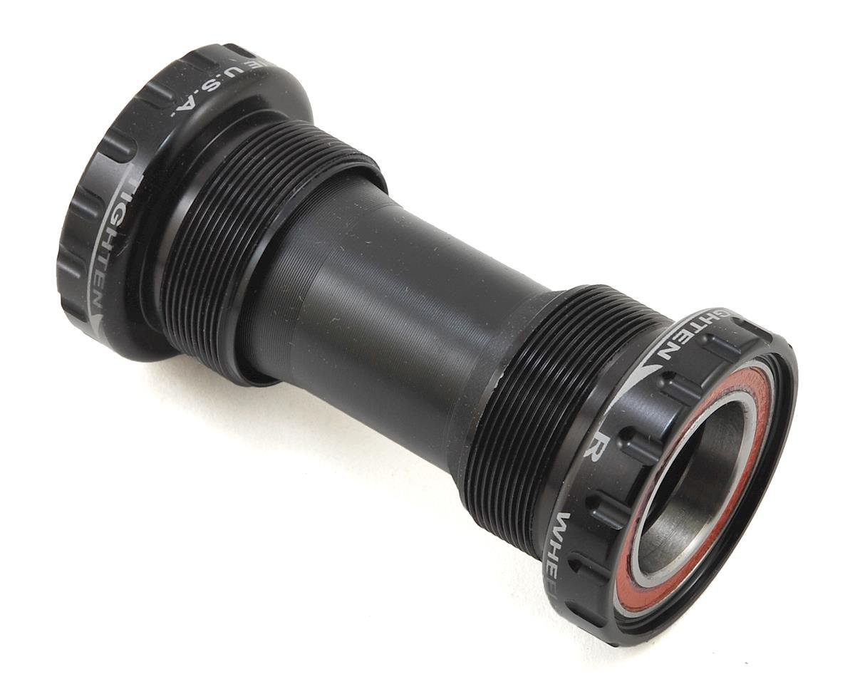 Wheels Manufacturing MTB Bottom Bracket (Black) (BSA) (Angular Contact Bearings) (24mm/Shimano Spind