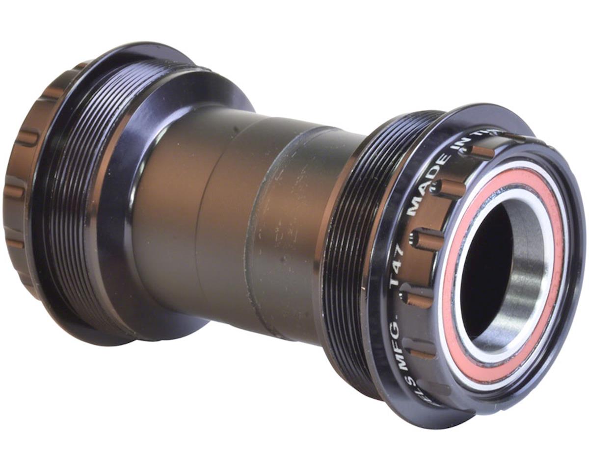 Wheels Manufacturing Outboard Bottom Bracket (Black) (T47) (24mm Spindle) (Angular Contact Bearings)