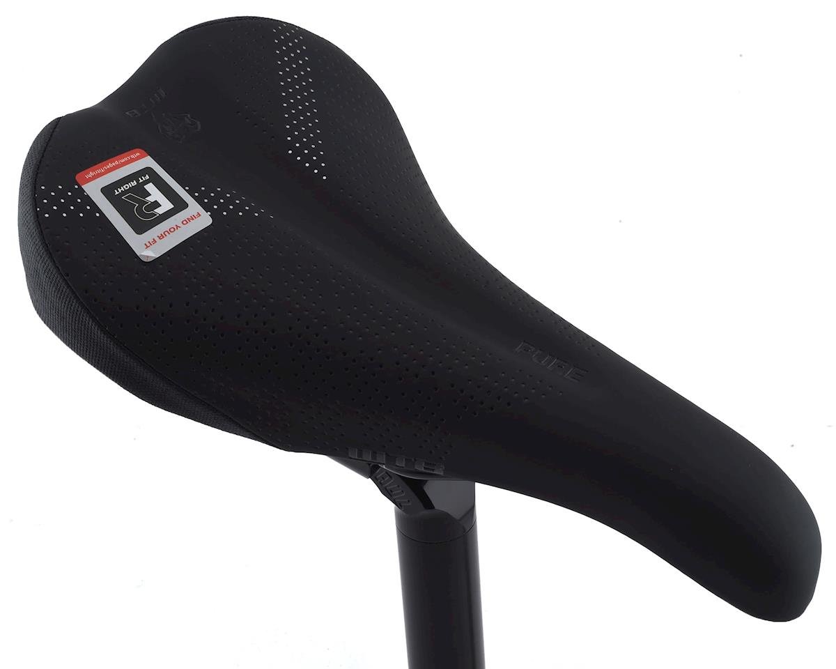 WTB Pure Saddle (Black) (Steel Rails) (Medium) (148mm)