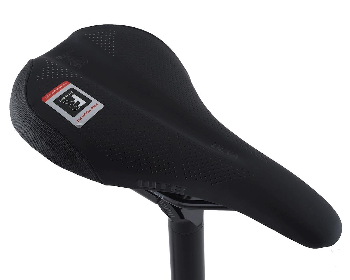 WTB Deva Saddle (Black) (Steel Rails) (Medium) (145mm)