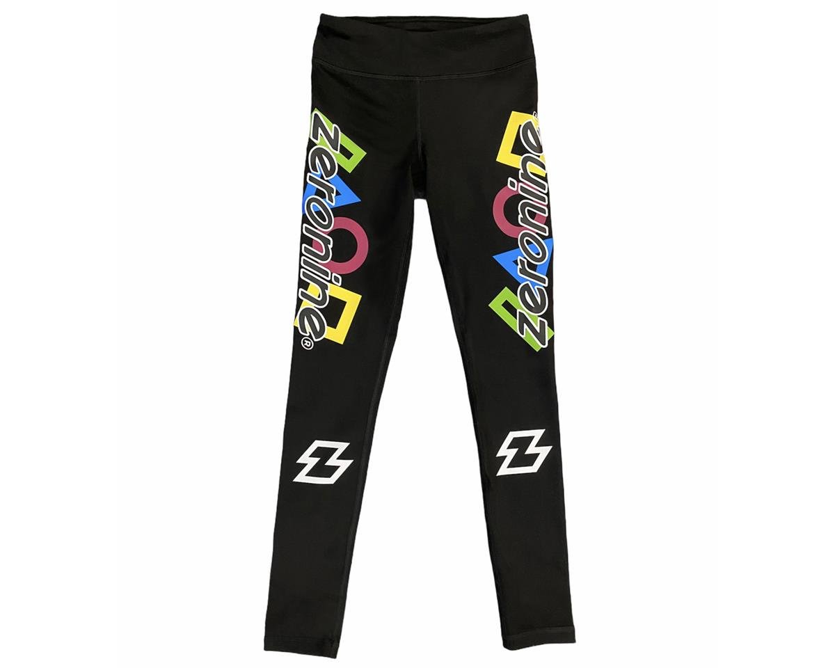 Zeronine Youth Compression Knit Race Pants (Black) (Youth L)