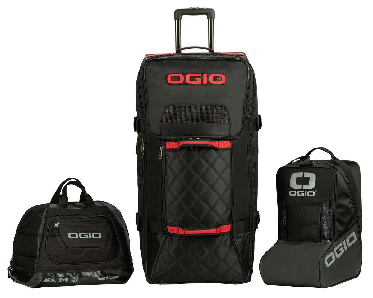 Ogio Rig T3 Gear Bag w/Helmet & Boot Bag (Black/Red) w/Helmet & Boot Bag